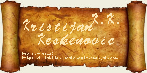 Kristijan Keskenović vizit kartica